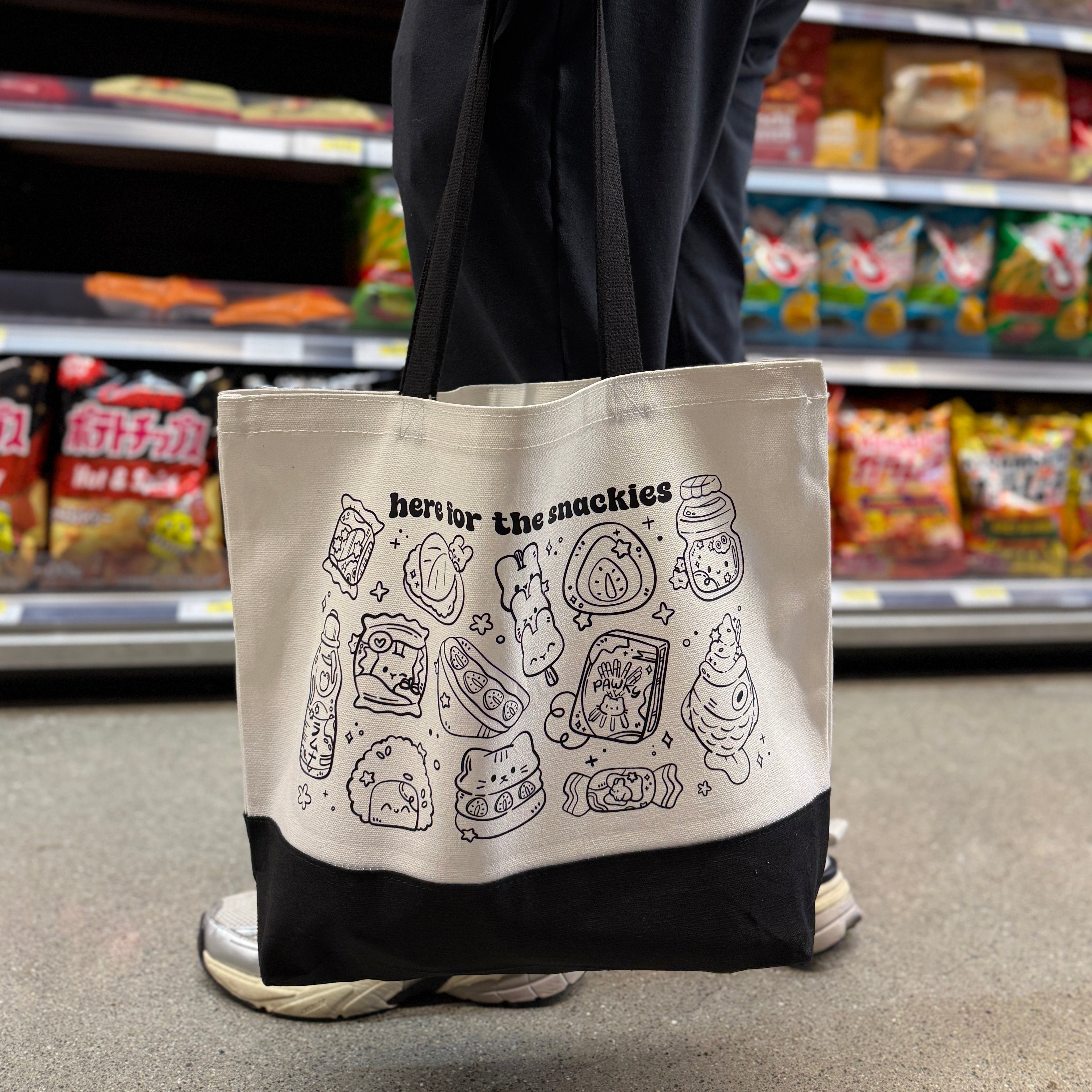 Snackies tote bag