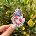 Goldeen Taiyaki w/ Squirtle - Weatherproof Sticker