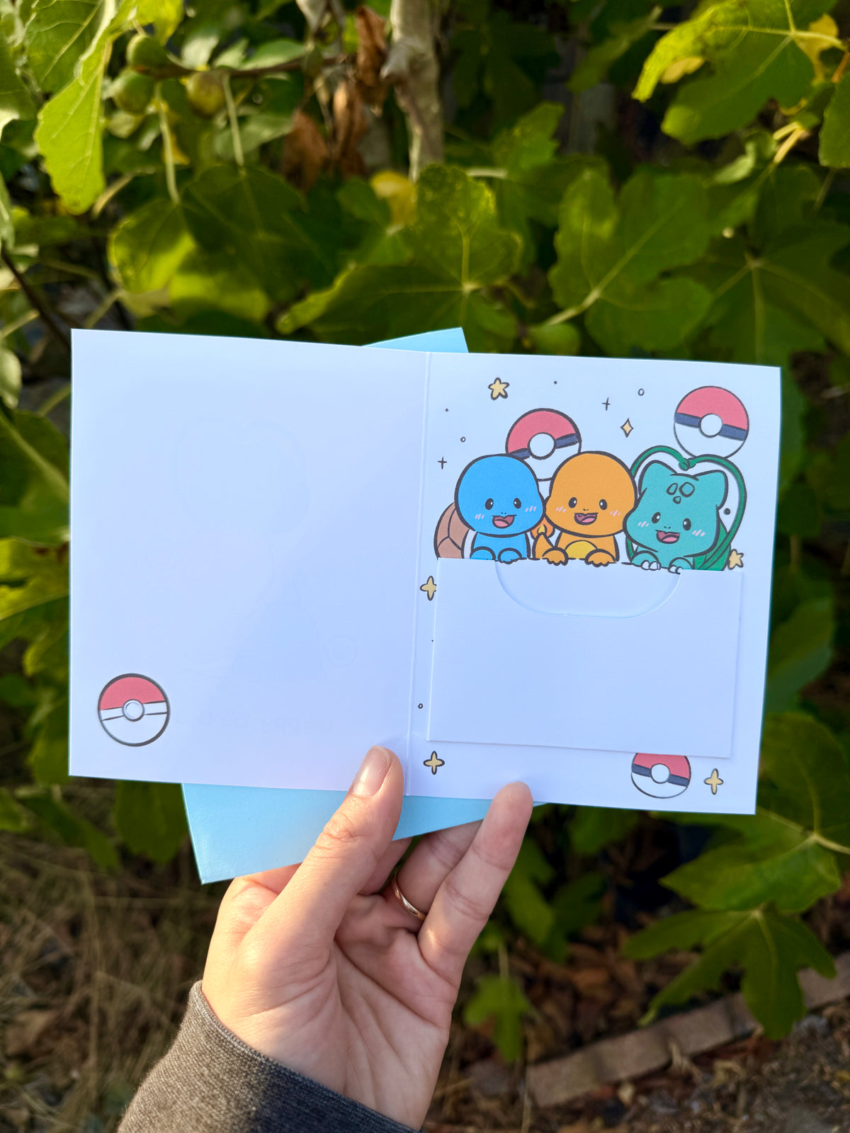 Poké-birthday card with Gift card slot - Greeting Card