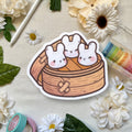 Bunny Dumpling Weatherproof Sticker