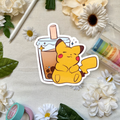 Pikchu & Boba Weatherproof Sticker